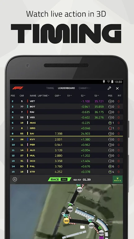 F1 Live Timing Screenshot1