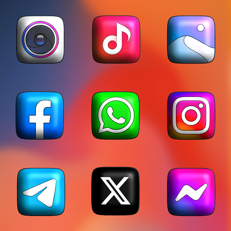 MIUl 3D – Icon Pack Mod Screenshot3