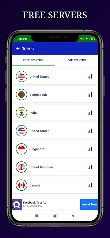 FastNet VPN : Secure VPN Proxy Screenshot3