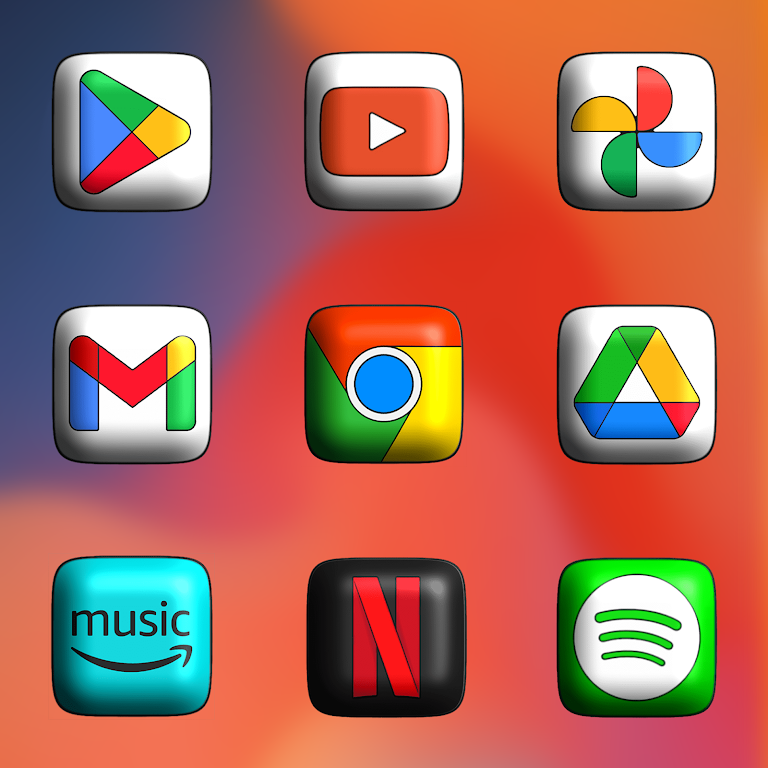 MIUl 3D – Icon Pack Mod Screenshot4