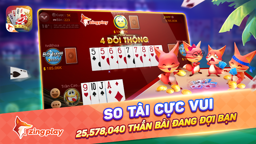 Tiến lên - tien len - ZingPlay Screenshot2