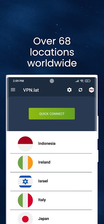 VPN.Lat: Unlimited and Secure Mod Screenshot3