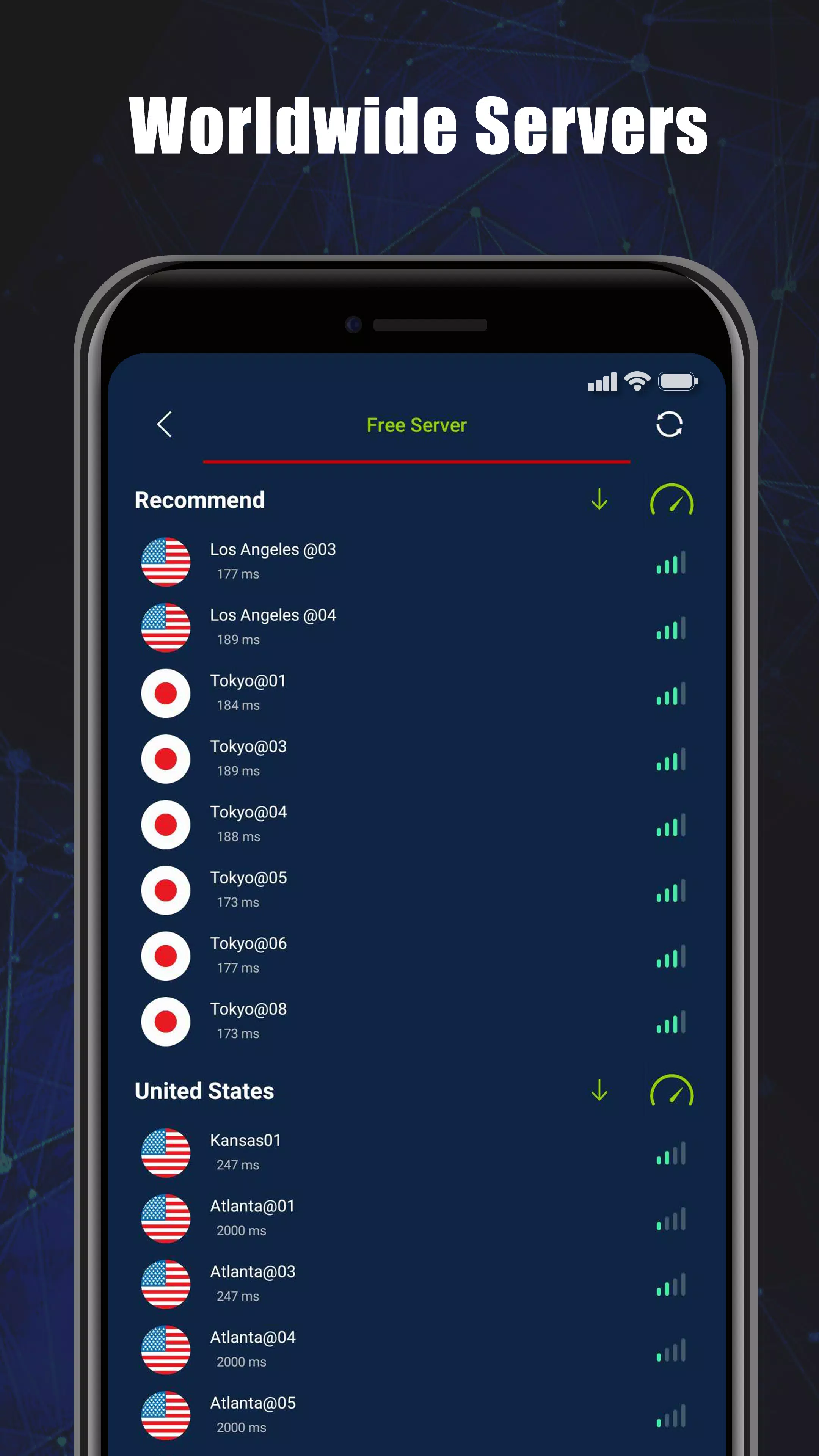 Free VPN SecVPN: Fast Unlimited Secure Proxy Screenshot2