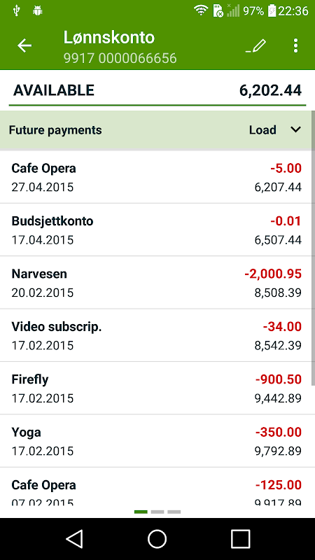 Oppdalsbanken Screenshot3