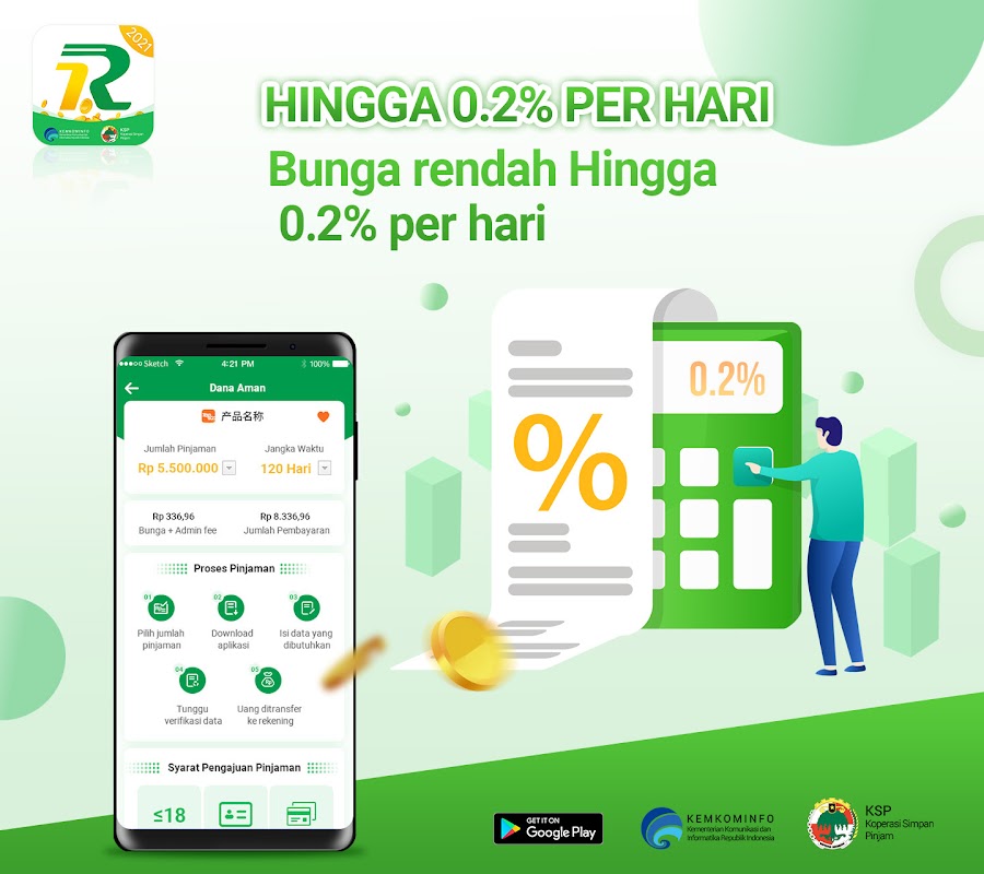 Dana Aman –Pinjaman Online Uang Tunai Bunga Rendah Screenshot2