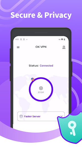 OK VPN - Secure & Fast Proxy Screenshot1