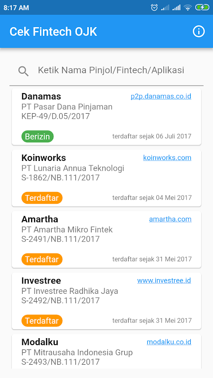 Cek Fintech Pinjol OJK Screenshot2