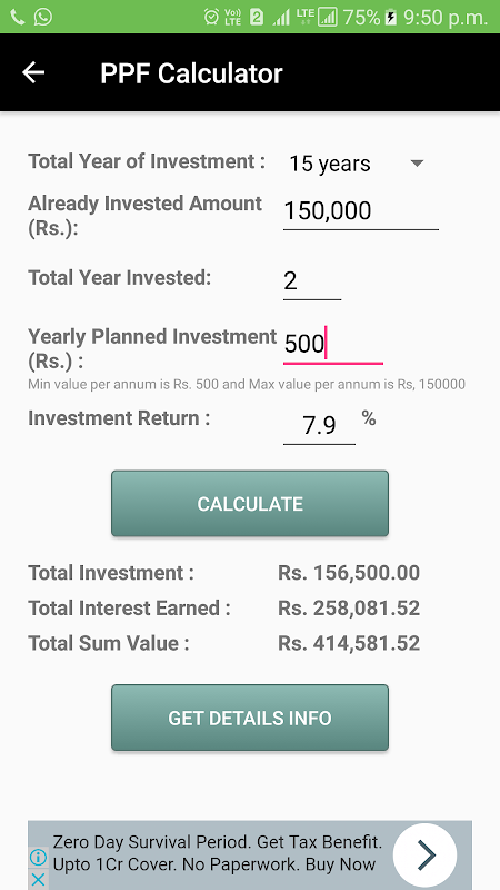 My Finance Calculator Screenshot4