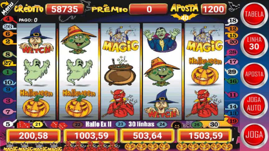 Halloween Slots 30 Linhas Screenshot3