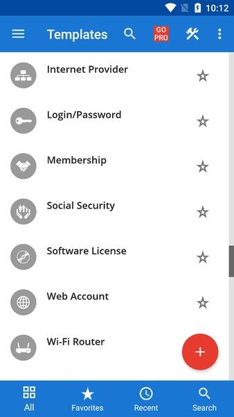 Password Manager SafeInCloud 2 Screenshot2