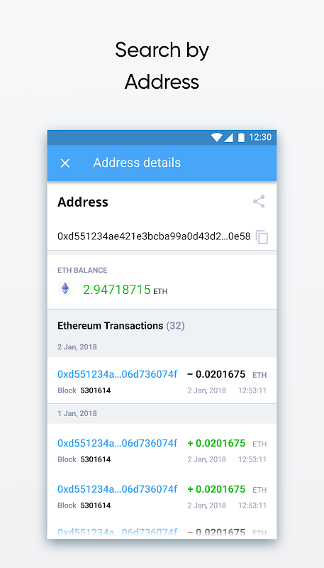 Blockchain explorer for Ethereum : BANKEX Scan Screenshot2