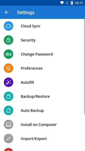 Password Manager SafeInCloud 2 Screenshot8