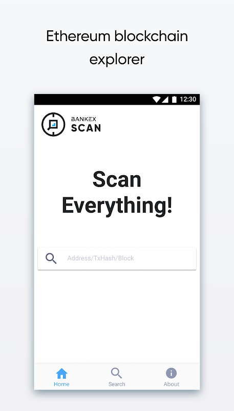 Blockchain explorer for Ethereum : BANKEX Scan Screenshot1