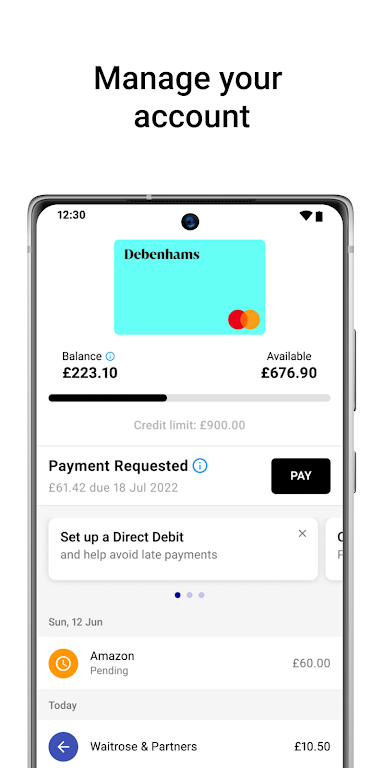 Debenhams Credit Card Screenshot2