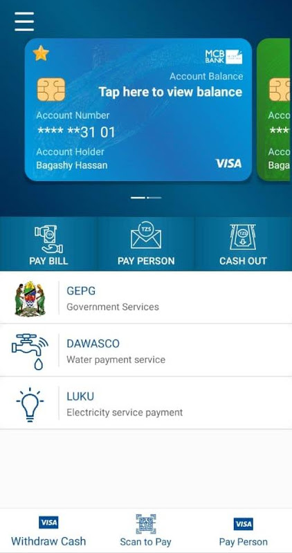 Visa Mobile Banking (TZ) Screenshot4