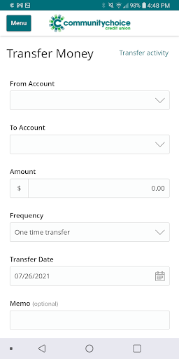 Community Choice e-Banking Screenshot3