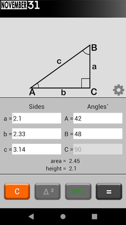 Triangle Calculator Screenshot2