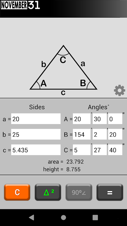 Triangle Calculator Screenshot4