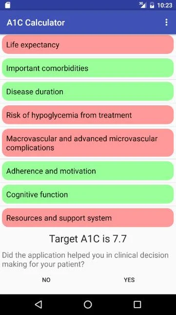 A1c Calculator Screenshot2