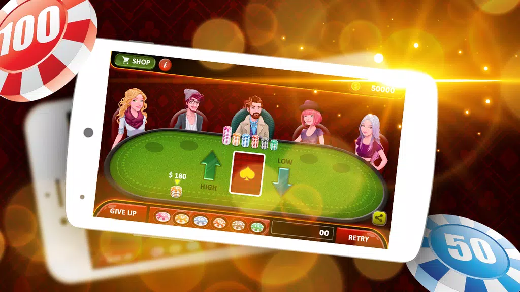 7 Up & 7 Down Poker Game Screenshot2