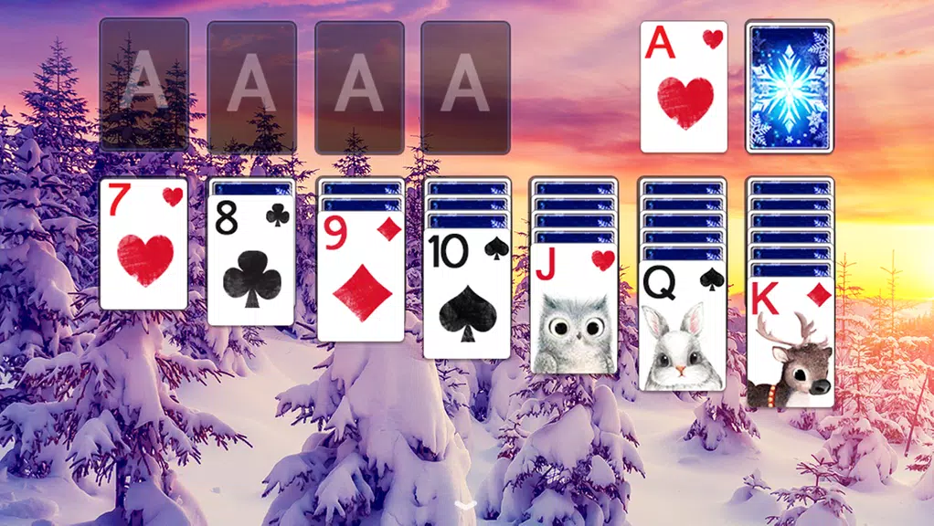 Solitaire Polar Sunrise Theme Screenshot3