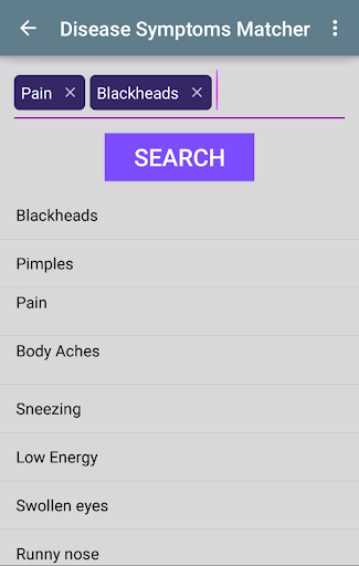 Disease Symptoms Matcher Screenshot2