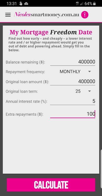 My Mortgage Freedom Date Screenshot4