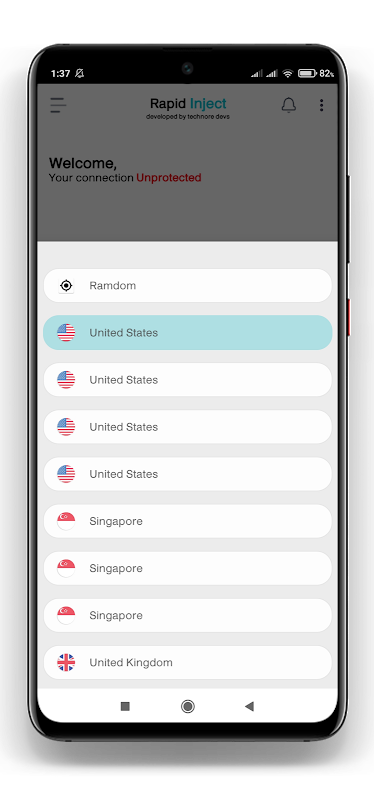 Rapid Inject - Tunnel VPN Screenshot2