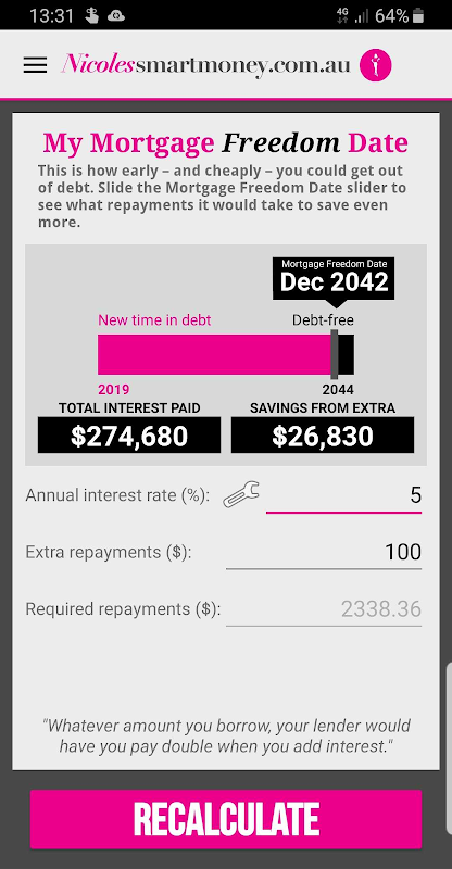 My Mortgage Freedom Date Screenshot1