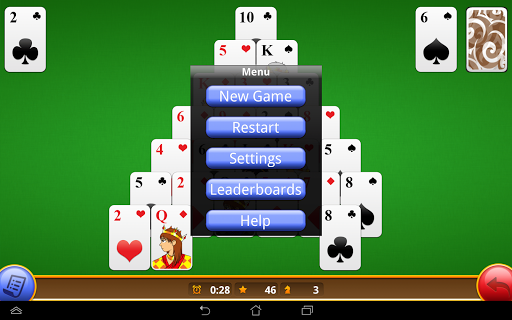 Classic Pyramid Solitaire Free Screenshot2