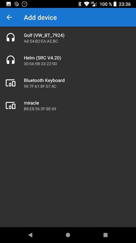 Bluetooth Volume Manager Screenshot3