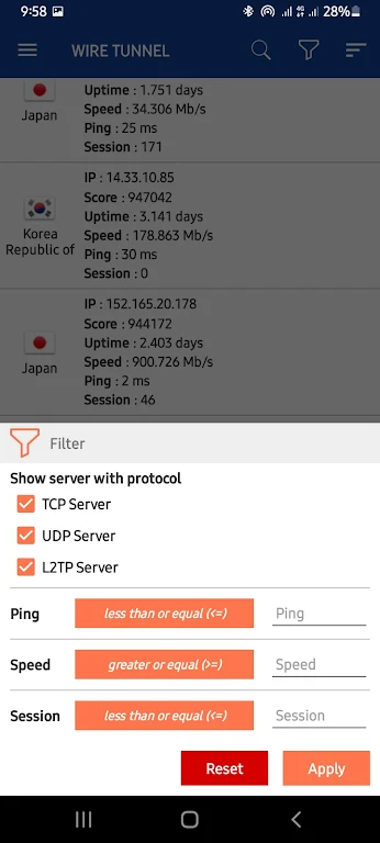 Wiretun plus vpn Screenshot1