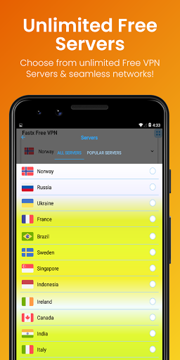 FastX Free VPN 2021: Unlimited Free VPN Proxy 2021 Screenshot3