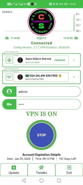 Cs Tunnel Vpn Screenshot1