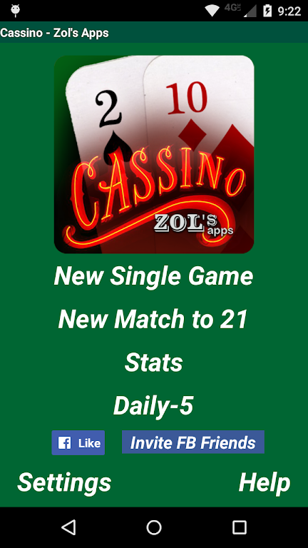 Cassino Card Game Screenshot1