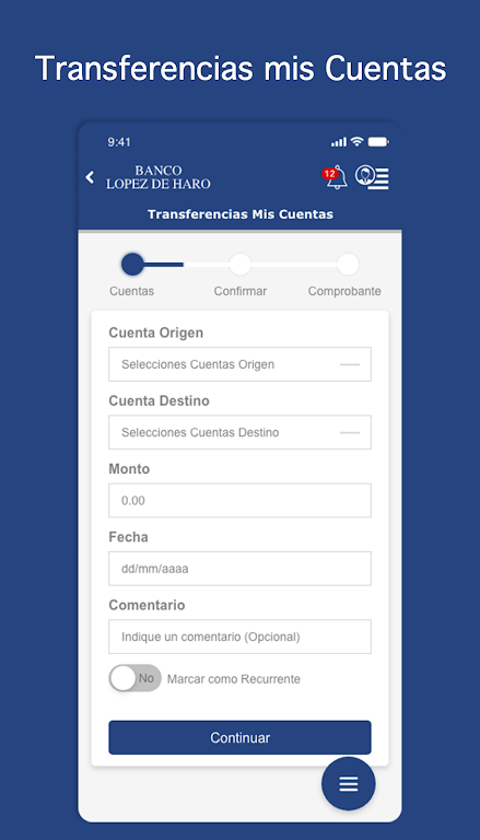 Banco López de Haro, Móvil Ban Screenshot4