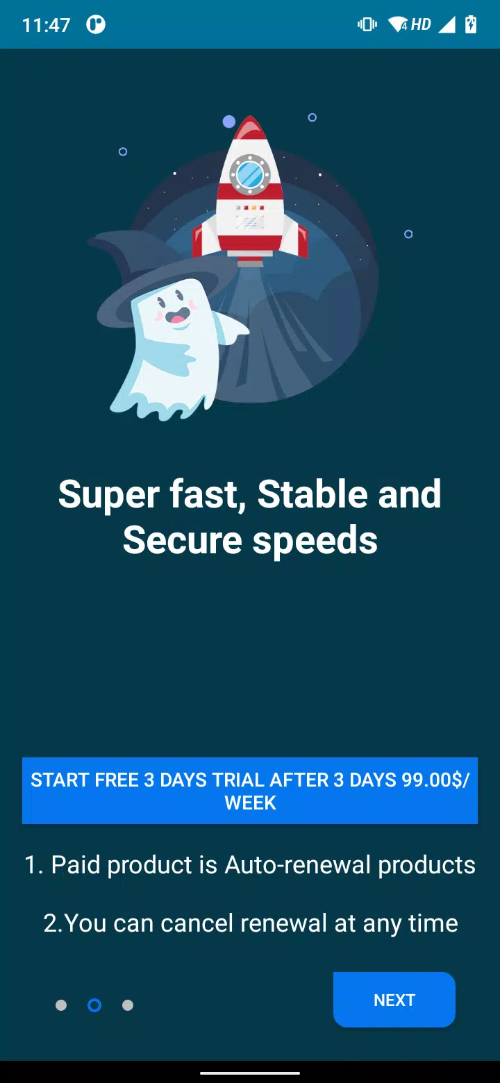 BlueGhostly VPN - Free & Secure Protection Screenshot3