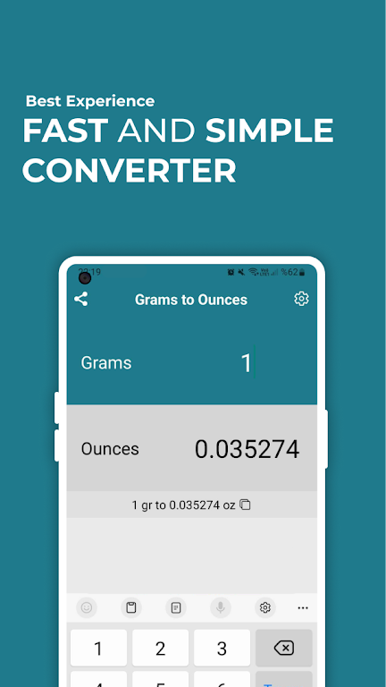 Grams to Ounces oz Converter Screenshot1