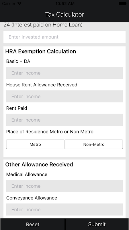 Income Tax Calculator India Screenshot3