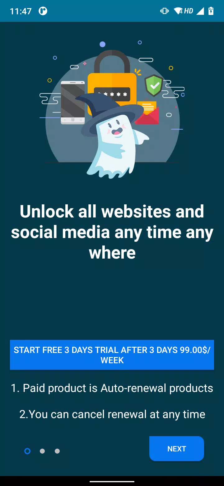 BlueGhostly VPN - Free & Secure Protection Screenshot2