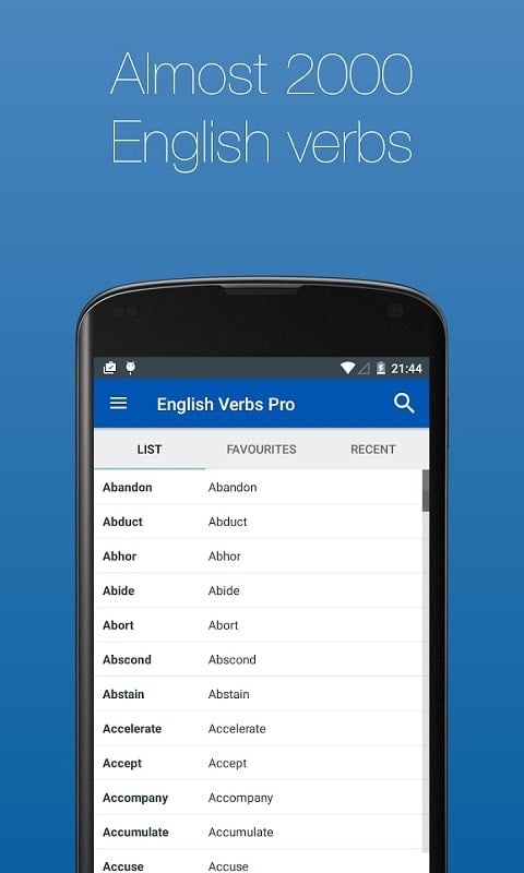 English Verb Conjugator Pro Screenshot4