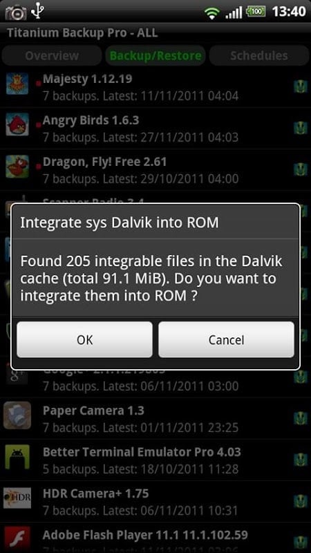Titanium Backup Pro Screenshot2