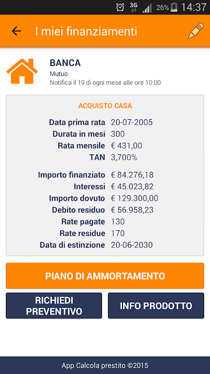 Calcola Prestito Screenshot3