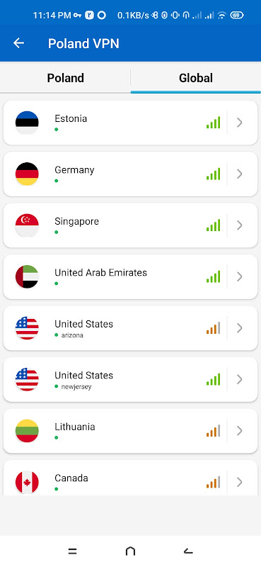 Poland VPN - Fast & Secure Screenshot4