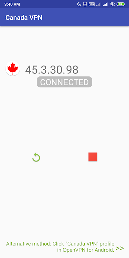 Canada VPN -Plugin for OpenVPN Screenshot2