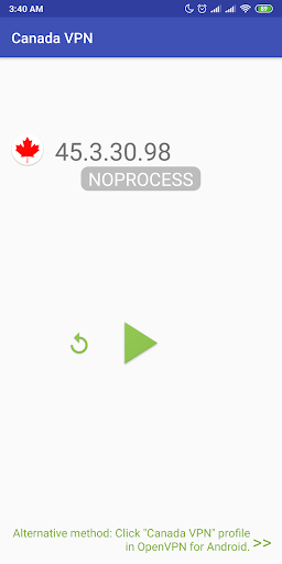 Canada VPN -Plugin for OpenVPN Screenshot1