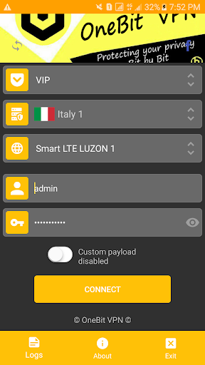 Onebit VPN Screenshot1