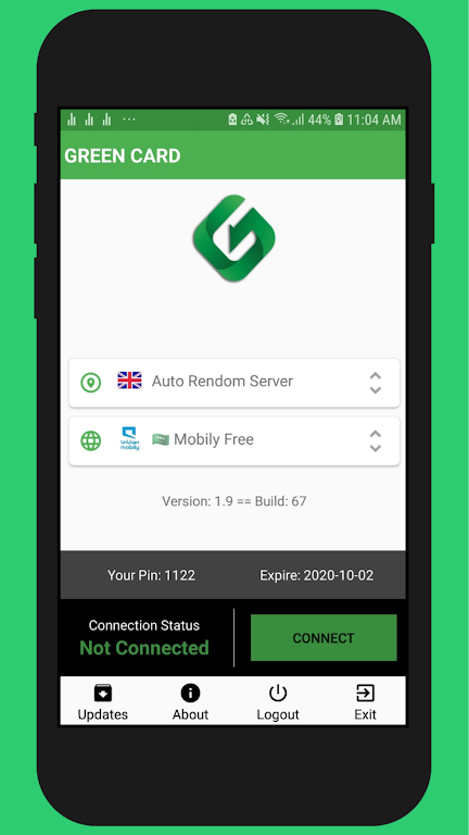 GREEN CARD VPN Screenshot2