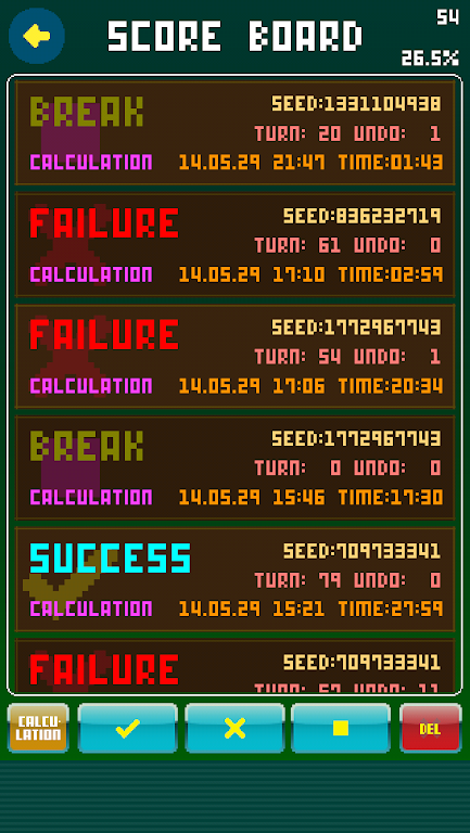 Wizard's Solitaire Calculation Screenshot4