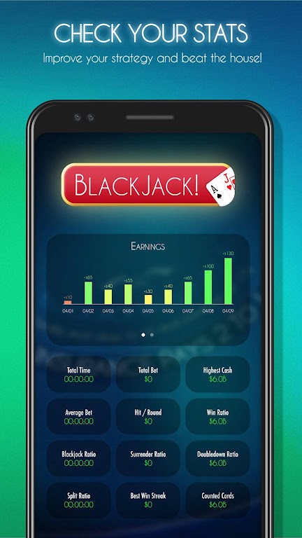 Blackjack! ♠️ Free Black Jack Casino Card Game Screenshot3